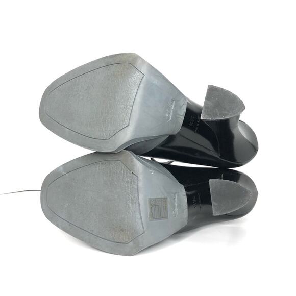 Prada AW2012 Runway Moira Rose Maryjane Rubber Cap Toe Heeled Pumps 38.5 - Picture 7 of 9